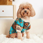 Printed Pet Hoodless Sweatshirt Warm Dog Clothes Winter - GreenFur