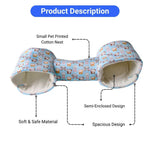 Printed Small Pet Nest Hamster Guinea Pig Rat Soft Cotton Hideaway - GreenFur
