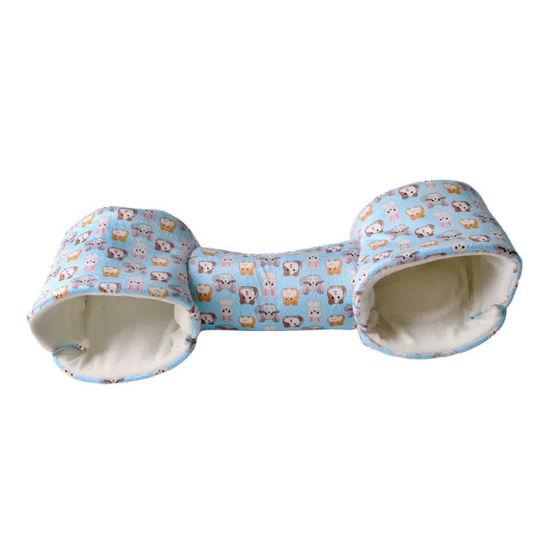 Printed Small Pet Nest Hamster Guinea Pig Rat Soft Cotton Hideaway - GreenFur