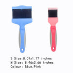Professional Angled Stainless Steel Pins Double Sided Firm Flex Slicker Pet Brush - GreenFur