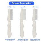 Professional Grooming Comb Multi Tooth Density Eco Friendly Wheat Straw Handle - GreenFur