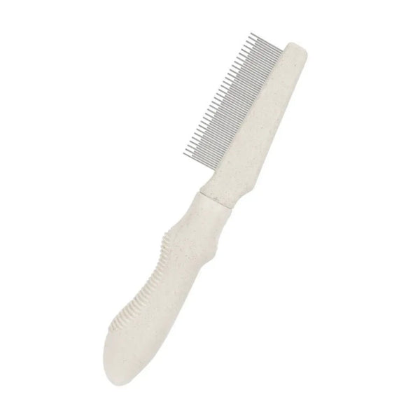 Professional Grooming Comb Multi Tooth Density Eco Friendly Wheat Straw Handle - GreenFur