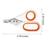 Professional Paw Trimmer Sharp Angled Blade Cat Nail Clippers with Circular Cut Hole - GreenFur