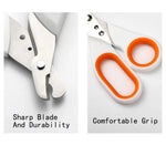 Professional Paw Trimmer Sharp Angled Blade Cat Nail Clippers with Circular Cut Hole - GreenFur