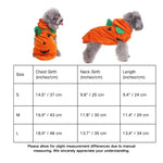 Pumpkin Color Short Plush Halloween Pet Hoodie Outfit - GreenFur