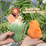 Pumpkin Shape Slow Feeder Frozen Dog Food Dispenser Toy - GreenFur