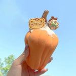 Pumpkin Shape Slow Feeder Frozen Dog Food Dispenser Toy - GreenFur