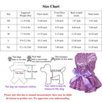Purple Color Sequin Dog and Cat Dress Wedding Gown - GreenFur