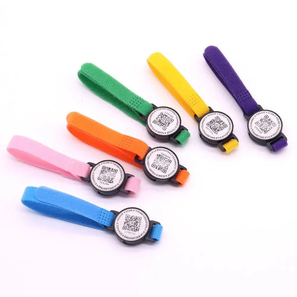 QR Pet ID Tag Polyester PP Lightweight Digital Identification Plate for Dog and Cat Collars - GreenFur