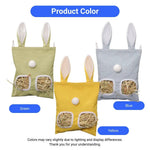 Rabbit Hanging Hay Feeder Bag Large Capacity Double Ear Design - GreenFur