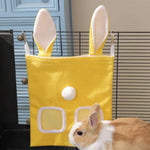 Rabbit Hanging Hay Feeder Bag Large Capacity Double Ear Design - GreenFur