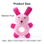Rabbit - style fleece fabric toy with squeaker design - GreenFur