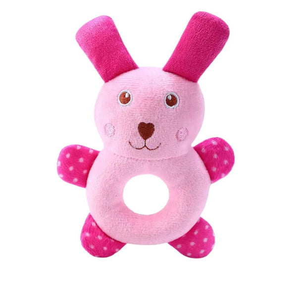 Rabbit - style fleece fabric toy with squeaker design - GreenFur