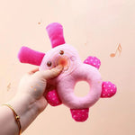 Rabbit - style fleece fabric toy with squeaker design - GreenFur