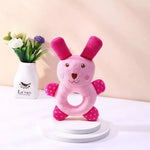 Rabbit - style fleece fabric toy with squeaker design - GreenFur