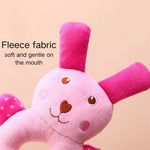 Rabbit - style fleece fabric toy with squeaker design - GreenFur