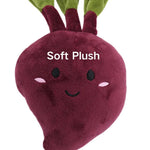 Radish Shape Plush Stuffed Dog Toy with Squeaker - GreenFur