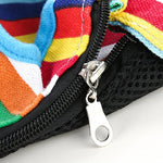 Rainbow Colour Canvas Dog Cat Carrier Bags With Safe Hook - GreenFur