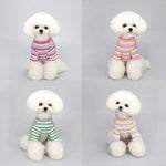 Rainbow Striped Dog Shirt - GreenFur