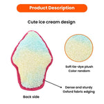 Random Color Tie - Dye Snack Ice Cream Style Squeaky Dog Chew Toy - GreenFur