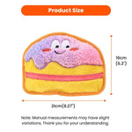 Random Color Tie - Dye Snack Sandwich Style Squeaky Dog Chew Toy - GreenFur