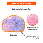 Random Color Tie - Dye Snack Sandwich Style Squeaky Dog Chew Toy - GreenFur