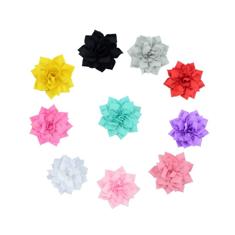 Random Mix 10 Pcs Adorable Flower Dog Collar Decoration Pets Ornament - GreenFur