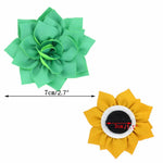 Random Mix 10 Pcs Adorable Flower Dog Collar Decoration Pets Ornament - GreenFur
