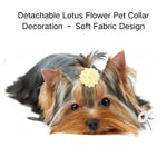 Random Mix 10 Pcs Adorable Flower Dog Collar Decoration Pets Ornament - GreenFur