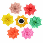 Random Mix 10 Pcs Adorable Flower Dog Collar Decoration Pets Ornament - GreenFur