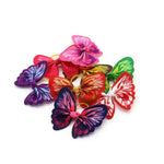 Random Mix 12 Pcs Butterfly Pets Collar Ornament Perfect for Cats and Dogs - GreenFur