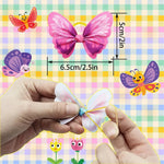 Random Mix 12 Pcs Butterfly Pets Collar Ornament Perfect for Cats and Dogs - GreenFur