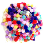 Random Mix 20 Pcs Colored Ball Design Small Dog Bows with Rubber Bands - GreenFur