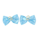 Random Mix 20 Pcs Cute Dog Hair Ties with Bow Design Ideal for Small Breeds - GreenFur