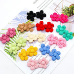 Random Mix 20 Pcs Pet Headwear Floral Hair Clips for Dogs - GreenFur