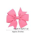 Random Mix 20 Pcs Stylish V - Notch Ribbon Bow Pet Hair Accessories - GreenFur