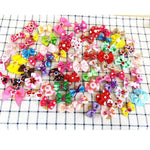 Random Mix 40 Pcs Fashionable Cute Pet Dog Bowknot Hair Accessories - GreenFur
