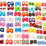 Random Mix 40 Pcs Festive Pet Hair Bands Bowknot Dog Hair Ties - GreenFur