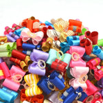 Random Mix 40 Pcs Festive Pet Hair Bands Bowknot Dog Hair Ties - GreenFur