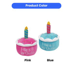 Realistic Happy Birthday Pet Cake Plush Toy - GreenFur