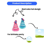 Realistic Happy Birthday Pet Hat Plush Toy - GreenFur