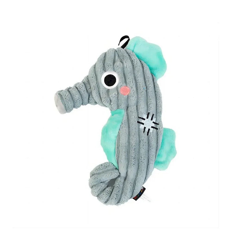 Realistic Plush Corduroy Dog Toy Chew Squeaky Teething Toy - GreenFur