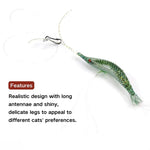 Realistic Shrimp Cat Toy Wand Replacement Head - GreenFur