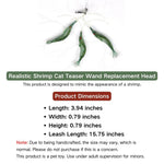 Realistic Shrimp Cat Toy Wand Replacement Head - GreenFur