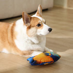 Realistic Triggerfish Style Durable Squeaky Plush Dog Toy - GreenFur