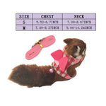 Red and White Plaid Wing Decoration Small Guinea Pig Hamster Harness Leash Set - GreenFur