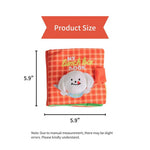 Red Book Shaped Interactive Dog Plush Toy for Treat Dispensing - GreenFur