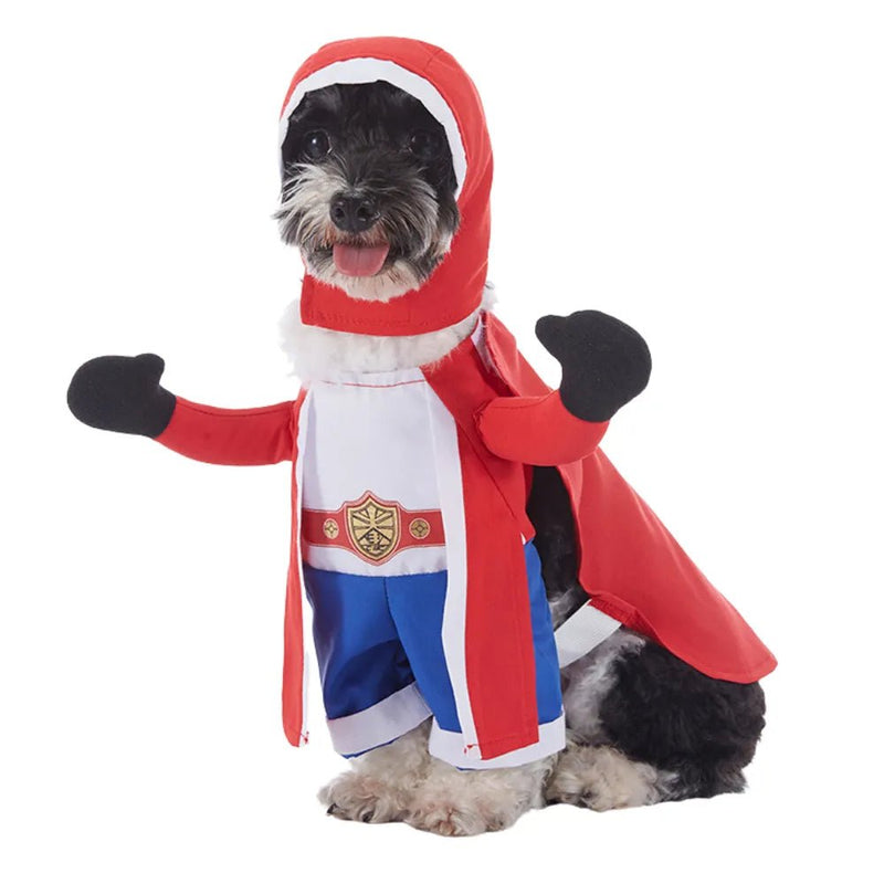 Red Boxer Cosplay Halloween Dog Costume Funny Pet Outfit - GreenFur