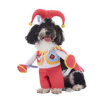 Red Clown Cosplay Dog Costume Halloween Funny Pet Outfit - GreenFur