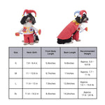 Red Clown Cosplay Dog Costume Halloween Funny Pet Outfit - GreenFur